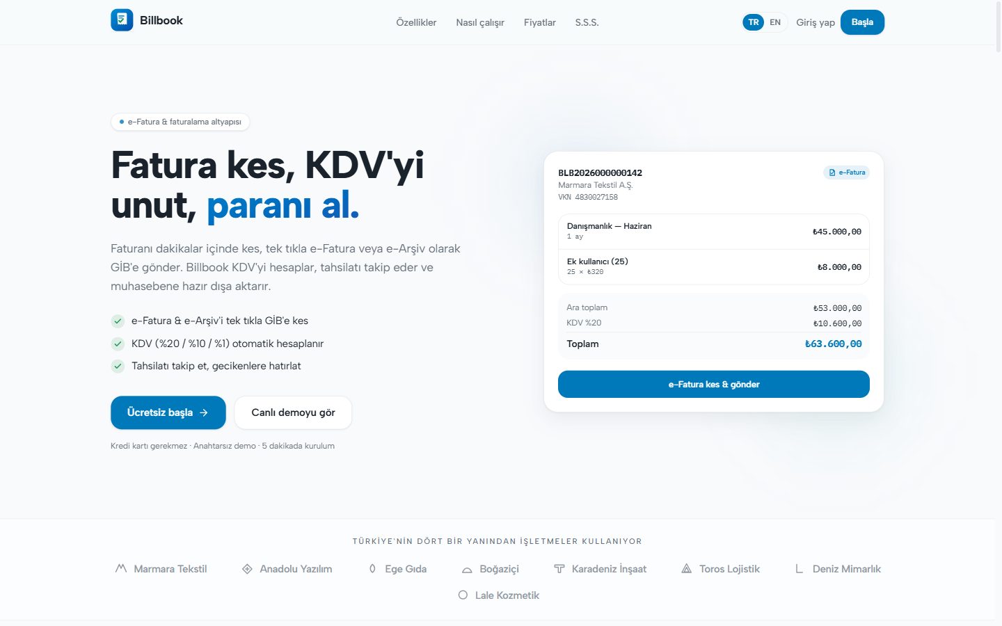 Billbook — invoicing
