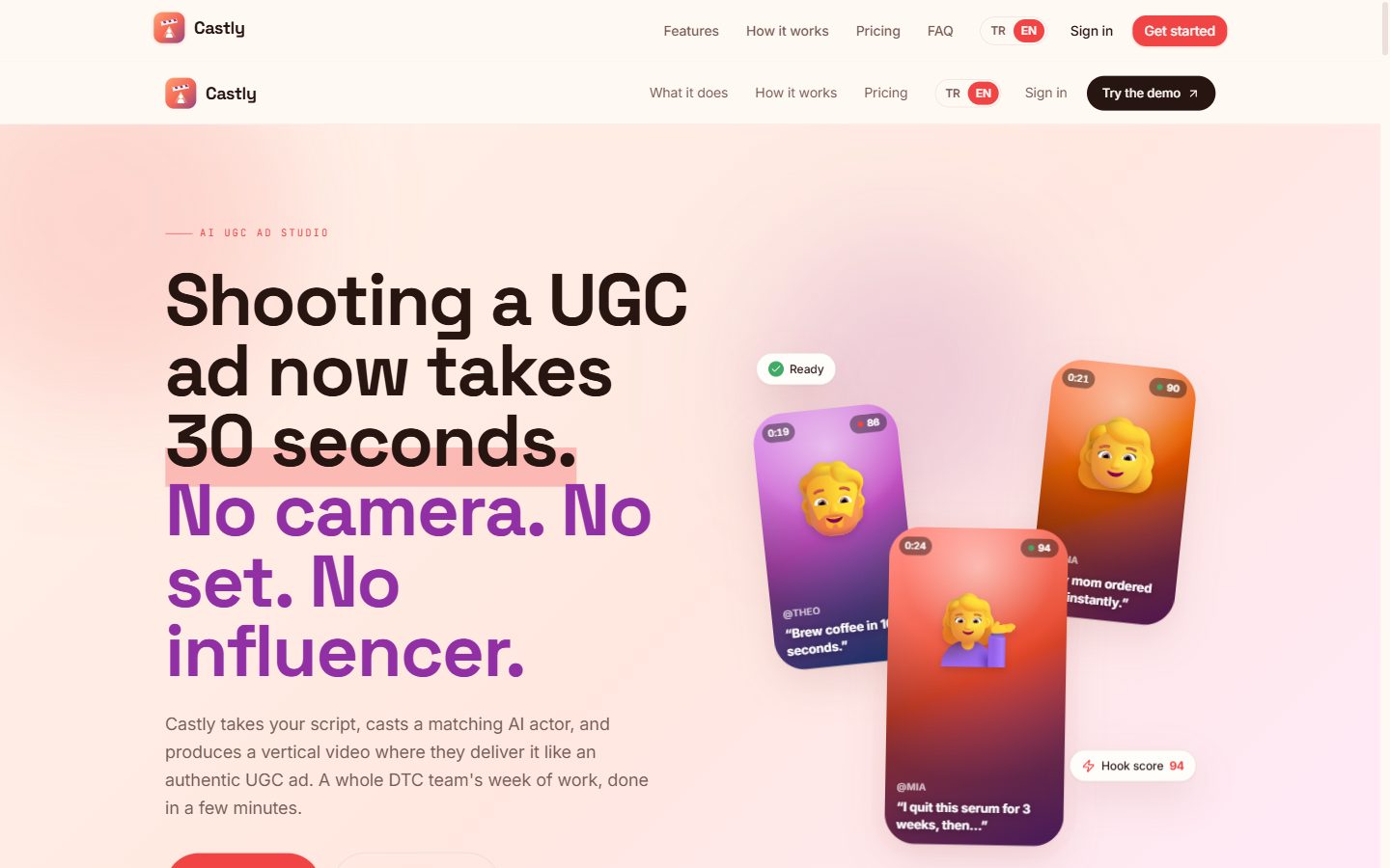 Castly — UGC ad studio