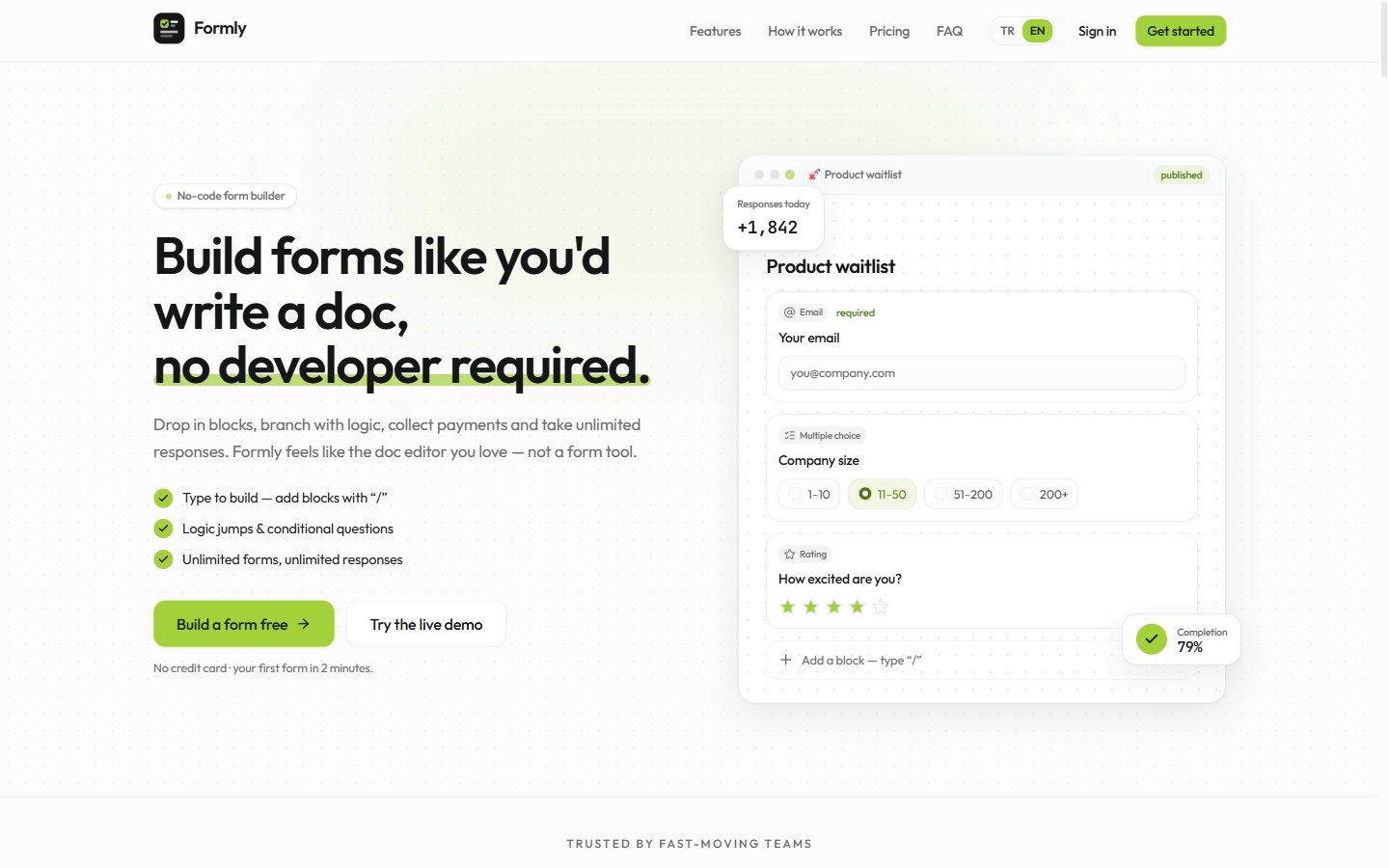 Formly — form builder