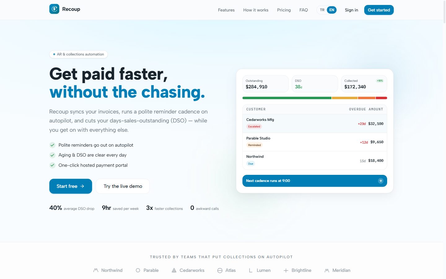 Recoup — collections