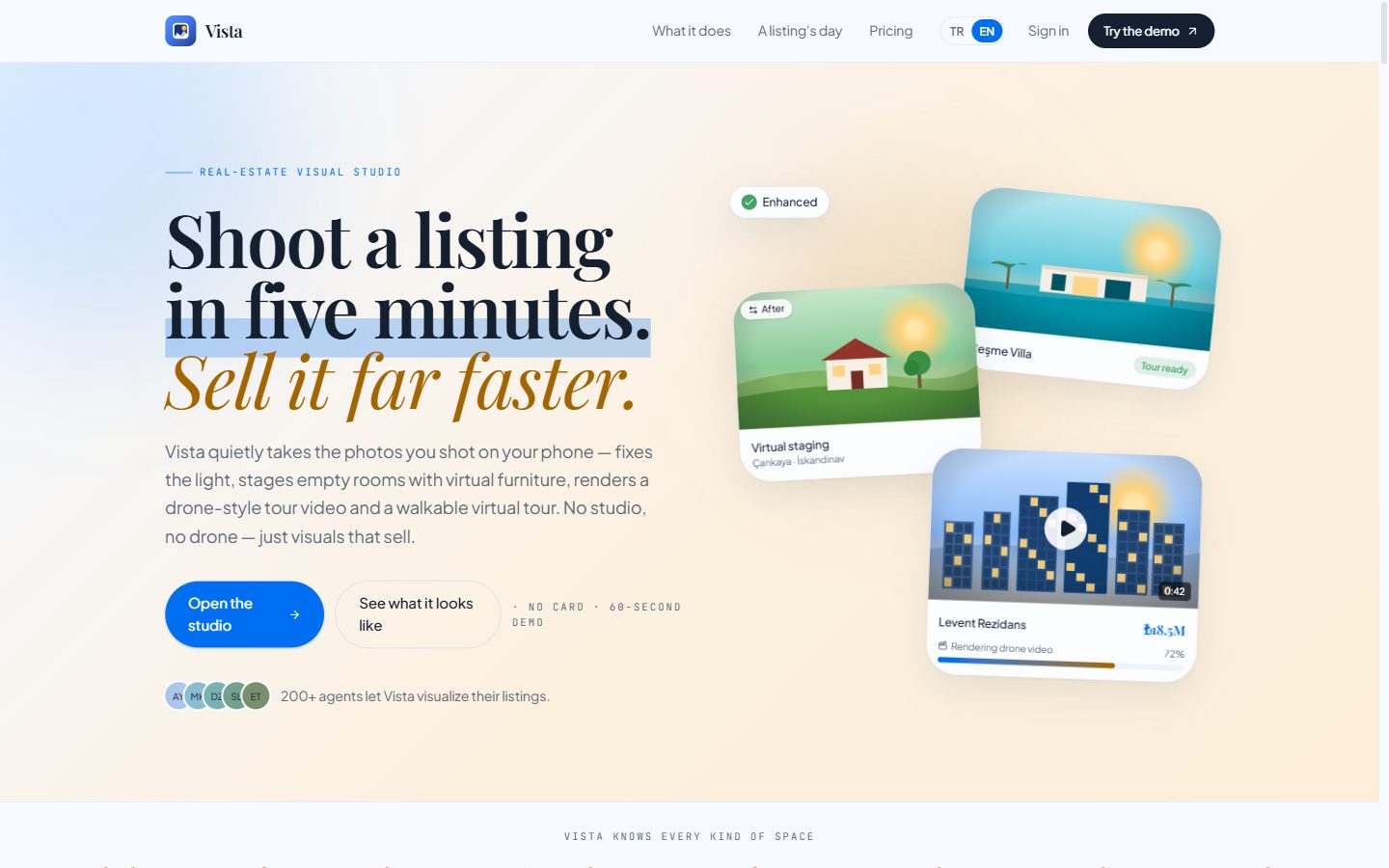 Vista — listing media